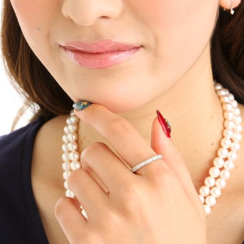 Pt900 ���v0.5ct�_�C�������h �v���`�i�G�^�j�e�B�����O 9��