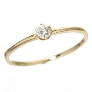 K18/twelveカラージュエルリング ダイヤモンド 9号